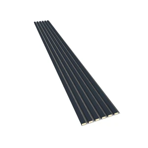 Lamele na szarym filcu Antracyt 30x2,4x275 cm LEO