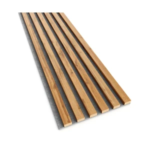 Lamele na szarym filcu dąb wotan 30x2,4x275 cm LEO