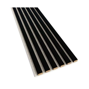 Lamele na beżowym filcu Czarne 30x2,4x275 cm LEO