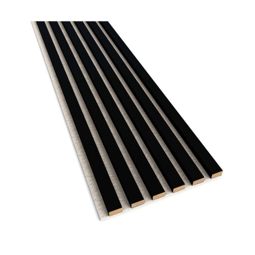 Lamele na beżowym filcu Czarne 30x2,4x275 cm LEO