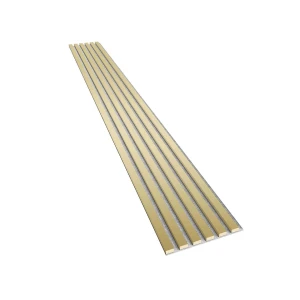 Lamele na szarym filcu Złoty Połysk 30x2,4x275 cm LEO
