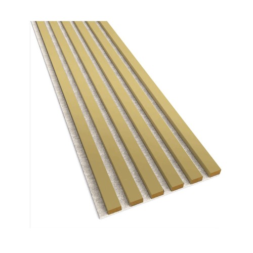 Lamele na beżowym filcu Złoty Połysk 30x2,4x275 cm LEO