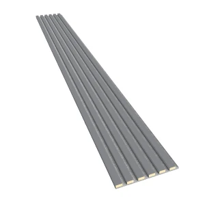 Lamele na szarym filcu Szary 30x2,4x275 cm LEO