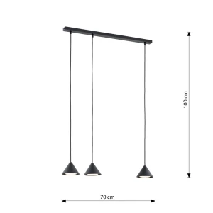 Lampa wisząca Elit 3 Black