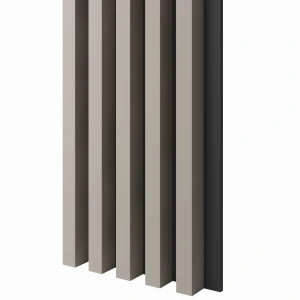 Lamele 3x4cm PIASKOWY BEŻ  KASZMIR na czarnej płycie L3D