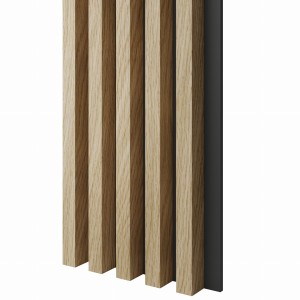 Lamele 3x4cm DĄB EUROPEJSKI na czarnej płycie L3D