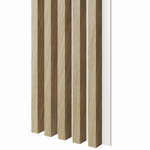 Lamele 3x4cm DĄB EUROPEJSKI na białej płycie L3D