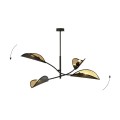 Lampa wisząca Lotus 4 Black/Gold 2