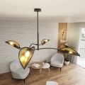 Lampa wisząca Lotus 4 Black/Gold 7