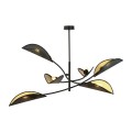 Lampa wisząca Lotus 6 Black/Gold 1