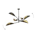 Lampa wisząca Lotus 6 Black/Gold 2