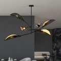 Lampa wisząca Lotus 6 Black/Gold 11