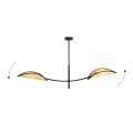 Lampa wisząca Lotus 2 Black/Rattan 5