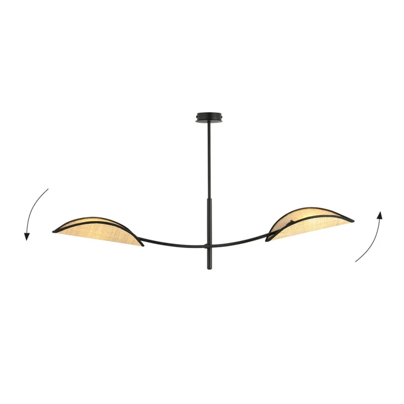 LOTUS 2 BLACK/RATTAN 4