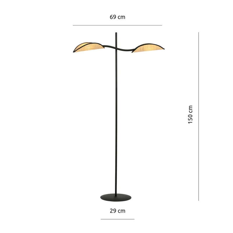 LOTUS LP2 BLACK/RATTAN 2