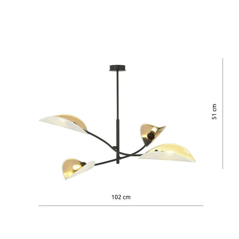 LOTUS 4 WHITE/GOLD 5