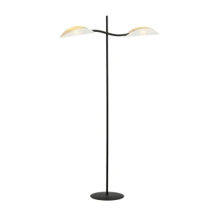 Lampa stojąca Lotus LP2 White/Gold