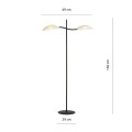 Lampa stojąca Lotus LP2 White/Gold 4