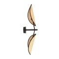 Kinkiet Vene K2 Black/Rattan 2