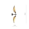 Kinkiet Vene K2 Black/Rattan 3