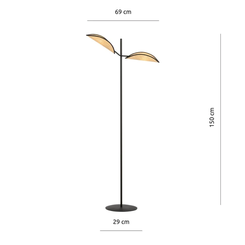 VENE LP2 BLACK/RATTAN 3