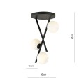Lampa sufitowa River 3 Opal 5