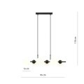 Lampa wisząca Rory 6 Opal 4
