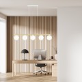 Lampa wisząca Allora 5 WH Opal 3