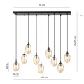 Lampa wisząca Astral 9 BL Miodowy 6