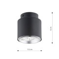 Lampa sufitowa Nano 1 Black 7