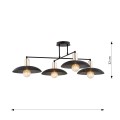 Lampa sufitowa Spirit 4 Black 6