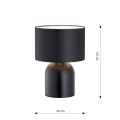 Lampka nocna Aspen LN1 Black/White 5