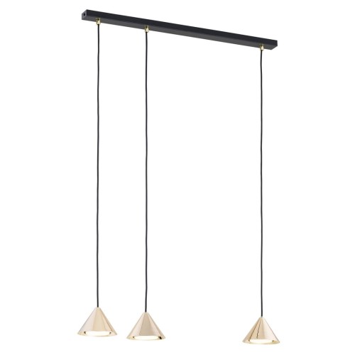 Lampa wisząca Elit 3 BL Gold
