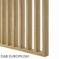 Ścianka z lameli – Dąb Europejski – gotowy zestaw 107–147 cm L3D 7