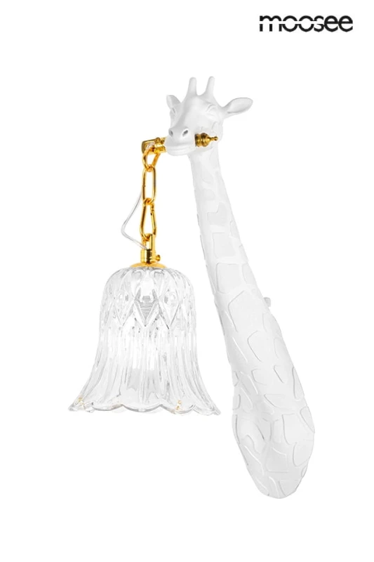 MOOSEE lampa ścienna GIRAFFE biała 1