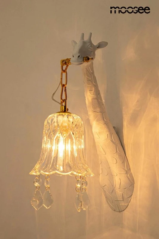 MOOSEE lampa ścienna GIRAFFE biała 2