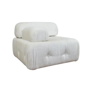 Sofa modułowa Teddy - LEWY element prosty z podłokietnikiem 95 cm