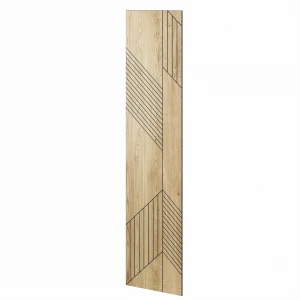 Panel frezowany fornir dębowy 60x275 cm - Oslo L3D