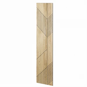 Panel frezowany fornir dębowy 60x275 cm - Stockholm L3D