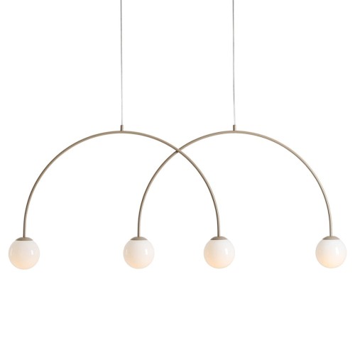 Lampa wisząca Una 4 Beige L Beżowa