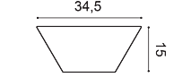 Panel ścienny 3D Trapezium W101 Orac