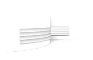 Panel ścienny 3D elastyczny Valley XL Flex W114F Orac 200 x 25 x 1,5 cm