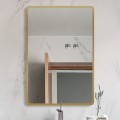 Lustro prostokątne Luna Gold w złotej ramce 1