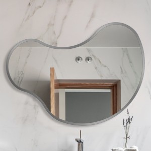 Lustro organiczne Korto Silver w srebrnej ramie