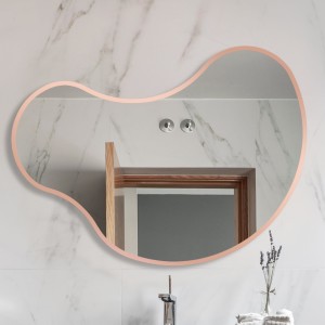 Lustro organiczne Korto Copper w miedzianej ramie