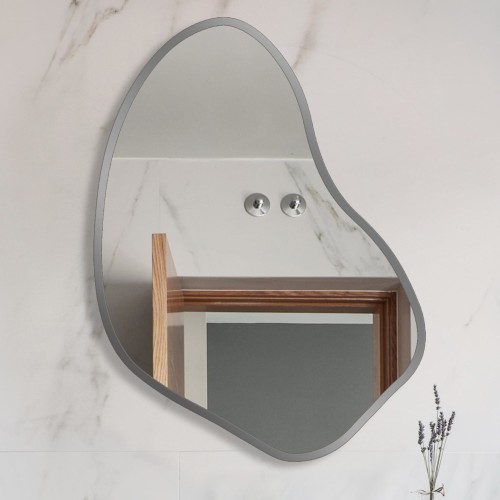 Lustro organiczne Mig Silver w srebrnej ramie