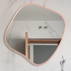 Lustro organiczne Next Copper w miedzianej ramie