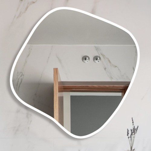 Lustro organiczne Next White w białej ramie