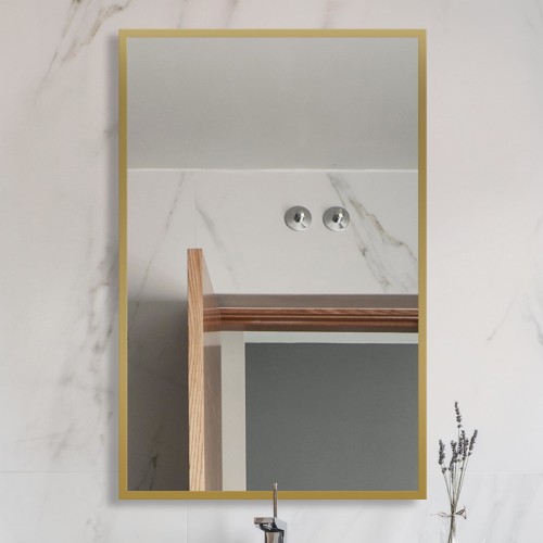 Lustro prostokątne Lupo Gold w złotej ramce