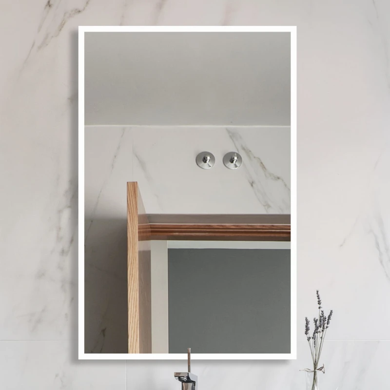 Lustro prostokątne Lupo White w białej ramie.jpg